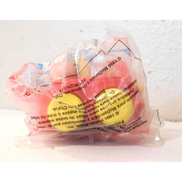 Vintage 1996 McDonalds Fisher Price Man in Red Car Happy Meal Toy Under 3 Years - Picture 1 of 3